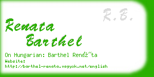 renata barthel business card